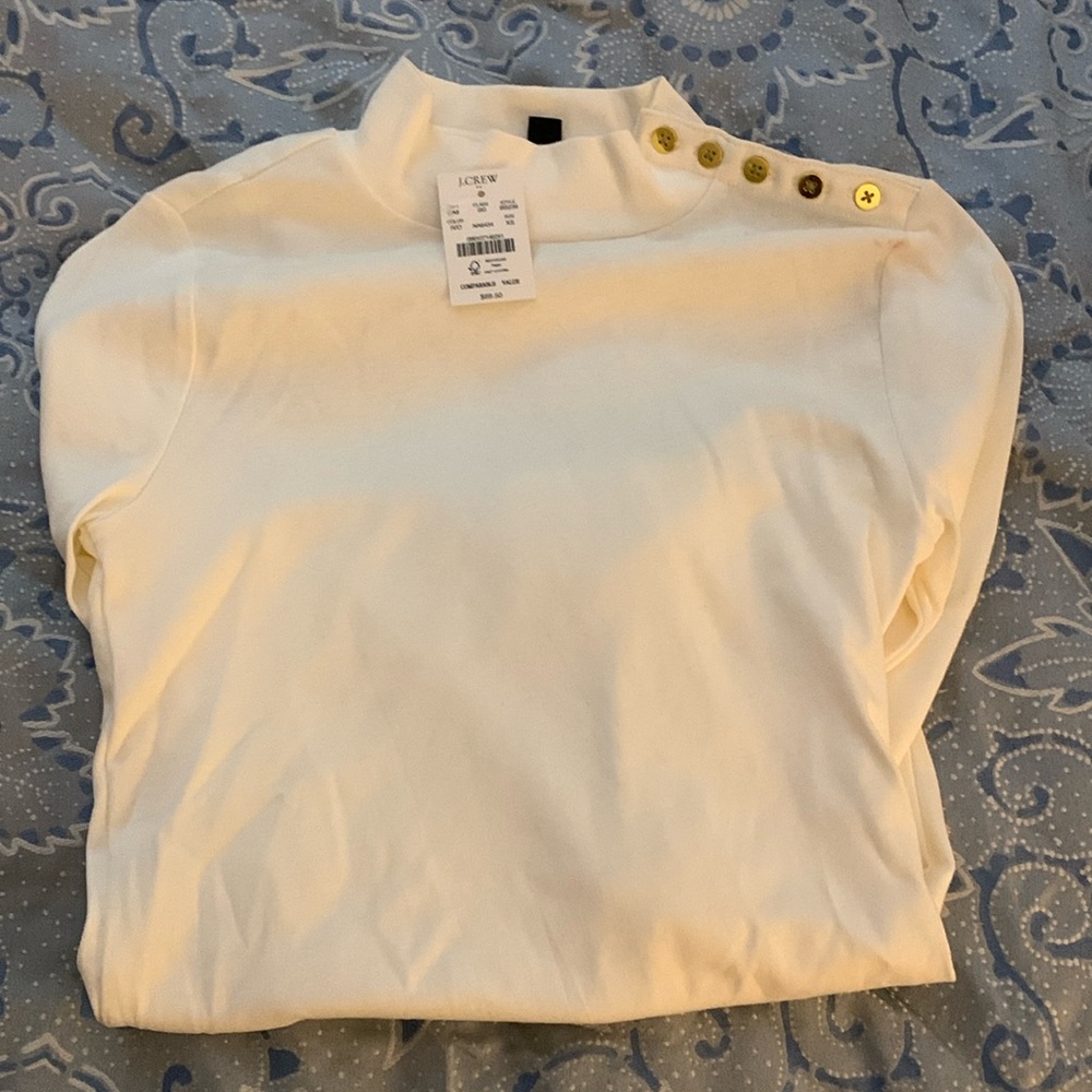 J. Crew long sleeve mock neck top